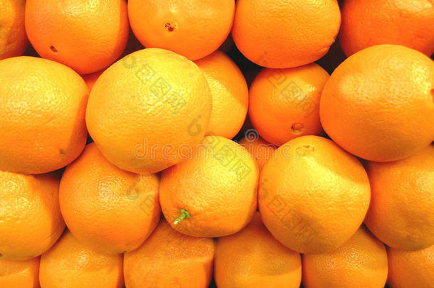 市场上的橘子