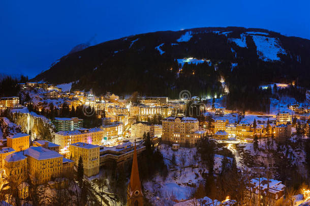 奥地利巴德加斯坦山地滑雪场