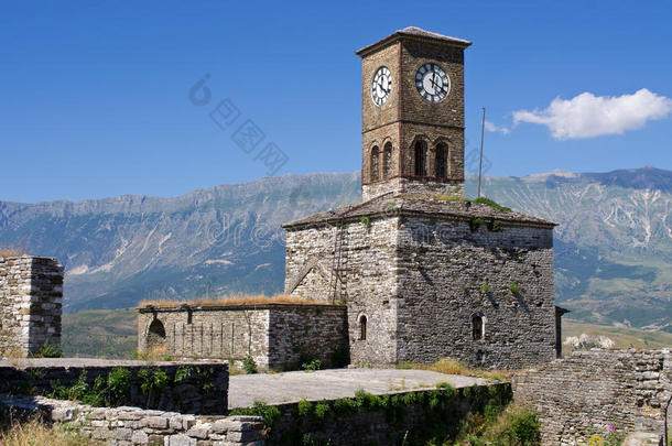 阿尔巴尼亚<strong>吉</strong>罗卡斯特旧城堡遗址