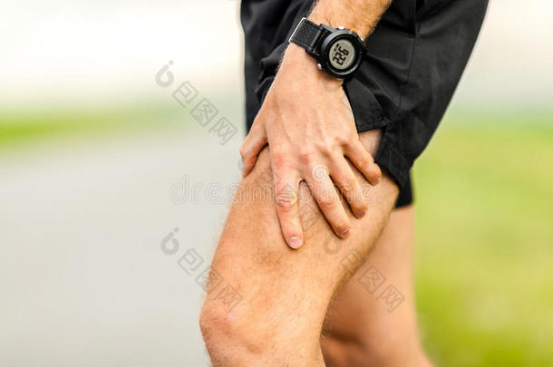身体受伤，跑步者肌肉疼痛