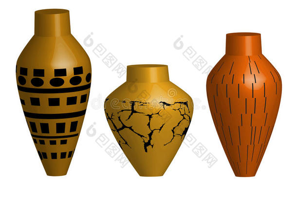 陶瓷花瓶插画