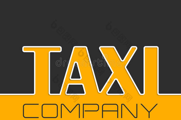 出租车公司背景和出租车文字