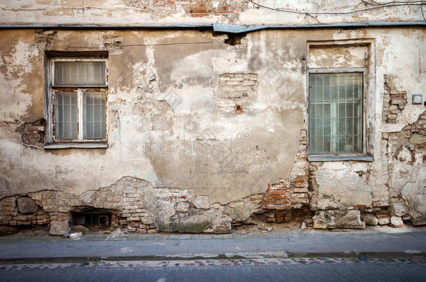 老旧的街墙