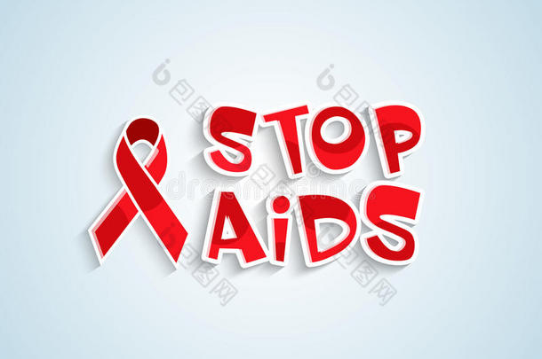 世界艾滋病日的海报或横幅设计。