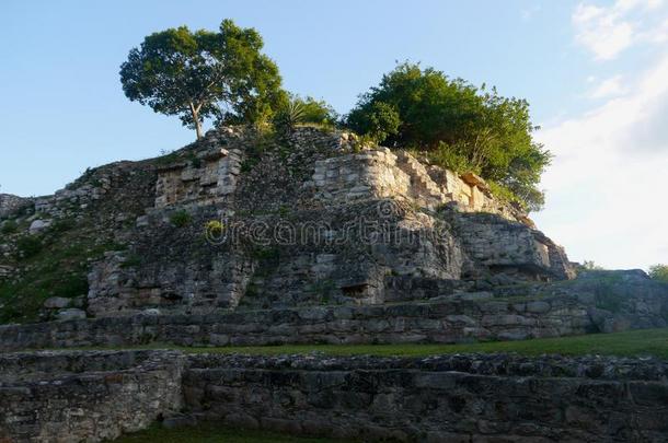 阿克金字塔玛雅墨西哥历史文化旅游观光