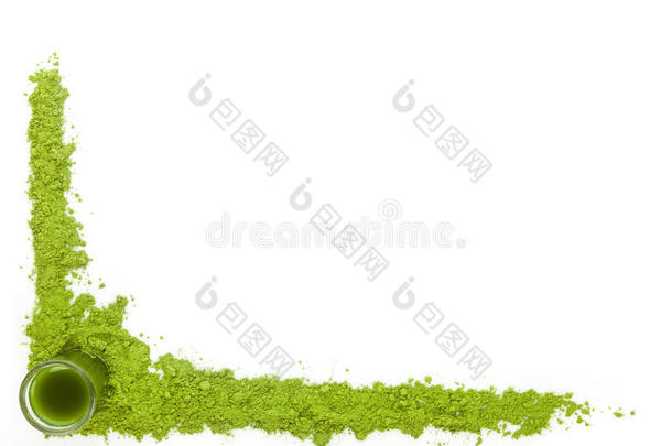 螺旋藻，麦草和<strong>小球藻</strong>背景。