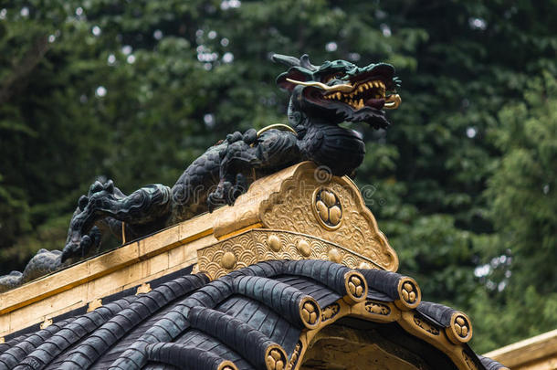 日光东正神社雕龙详图