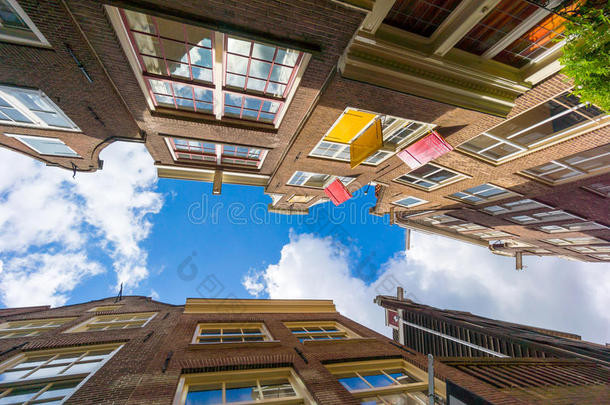 阿姆斯特丹旧城房屋<strong>立面图</strong>