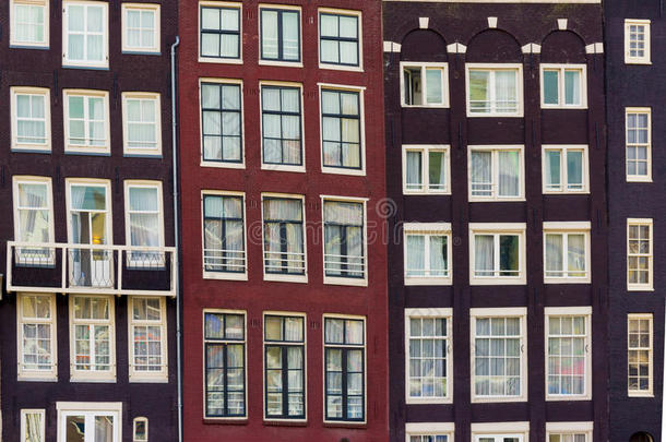 阿姆斯特丹旧城房屋立面图
