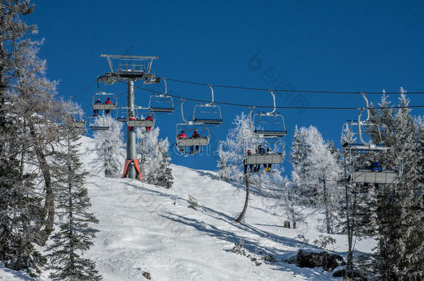 滑雪站景观