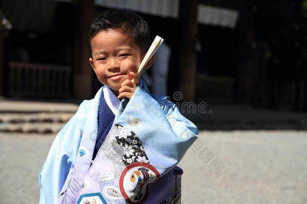 七五三节日本男孩