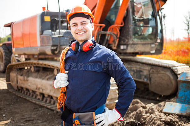 建筑工地上的工人