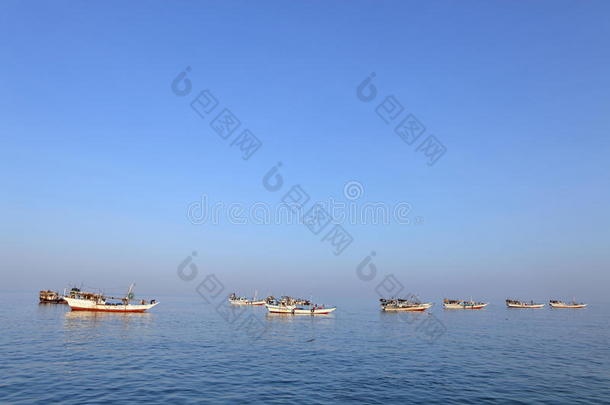 传统阿拉伯渔船