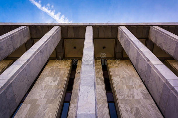 华盛顿，国会图书馆，詹姆斯麦迪逊大楼的外观。