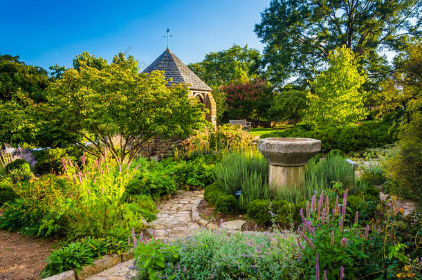 华盛顿国家大教堂主教花园的露台