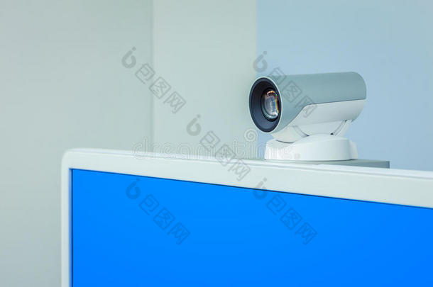 电话会议、视频会议或带蓝光的临场感摄像头