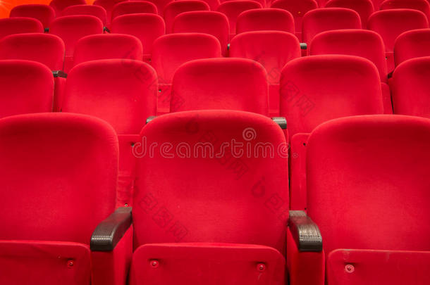 红色电影院或剧院座位