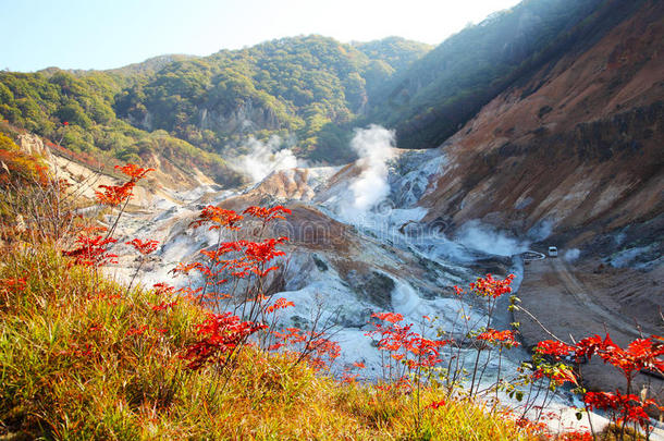 北海道，日本北海道，吉冈谷地狱谷