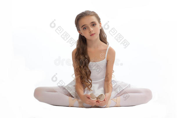 青春期背景平衡芭蕾舞演员芭蕾