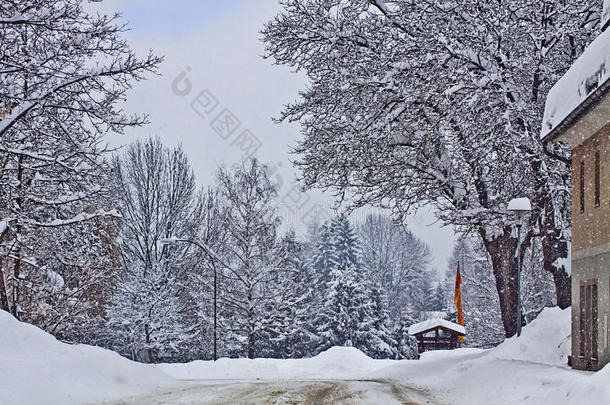 奥地利，卡林西亚航线大雪纷飞