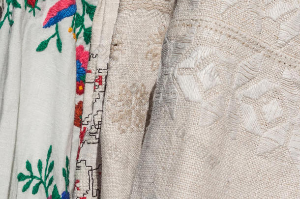 刺绣袖子衬衫传统乌克兰民间中央区