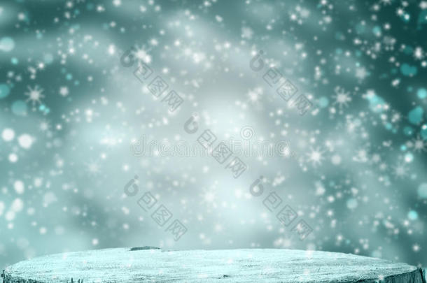 冬季背景图形冬季雪霜项目空间文本