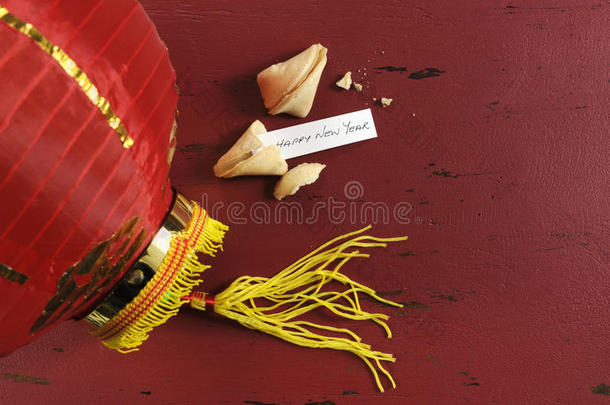 中国新年幸运饼内的新年祝福语