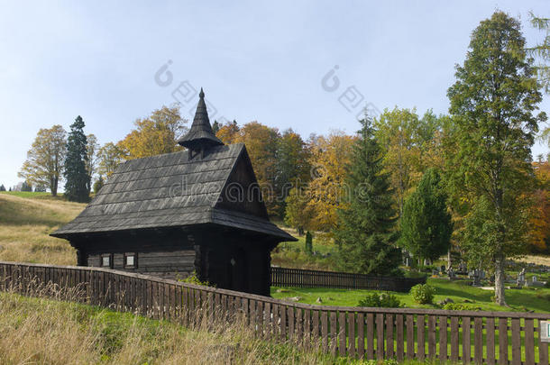 木制教堂，塔特兰斯卡哈沃里纳在塔特拉<strong>山脉</strong>，西部喀尔巴阡<strong>山脉</strong>