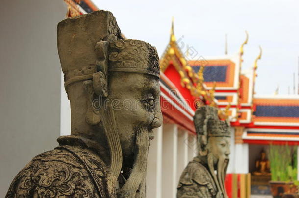 沃特浦的中国守护者雕像