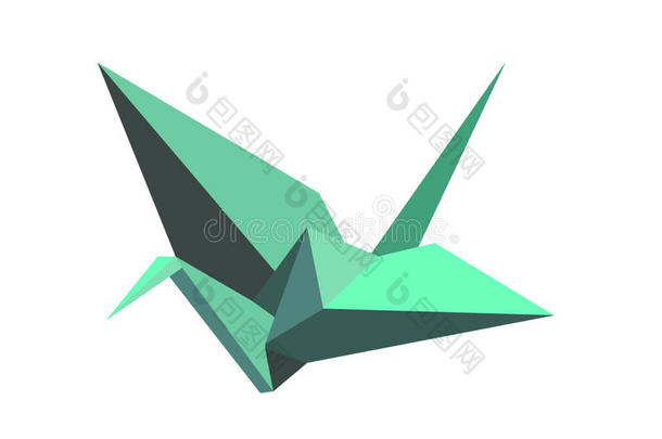折纸鸟形