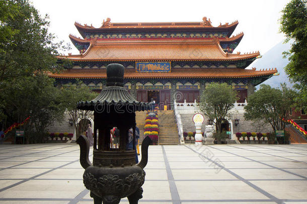 香港。大屿山宝莲寺。