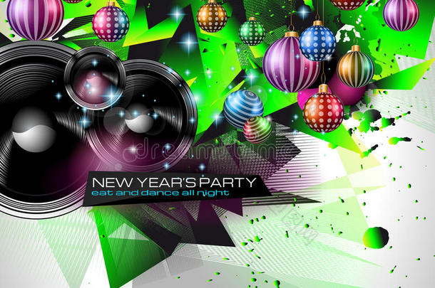 2015年夜总会新年派对传单设计