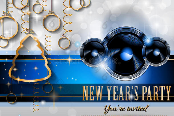 2015年夜总会新年派对传单设计
