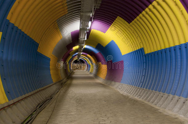 彩色通道隧道，彩色隧道1