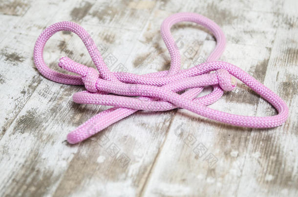 粉色亮色体操绳