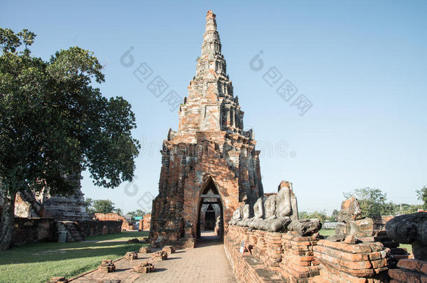 泰国大城府的wat chai watthanaram寺