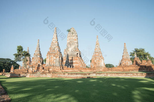 泰国大城府的wat chai watthanaram寺