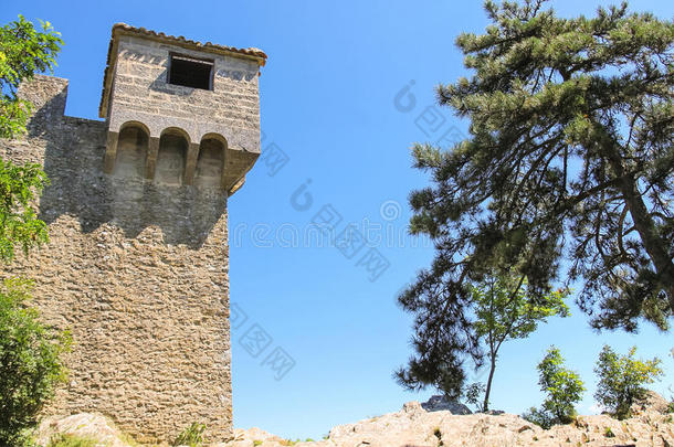 泰坦山上的Guaita要塞。 圣马力诺共和国