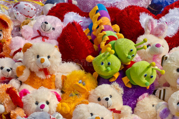 漂亮的孩子玩具集团在市场上