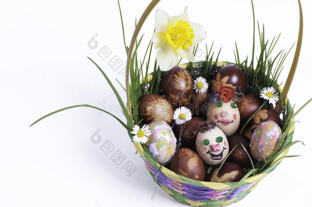 复活节假期装饰鸡蛋
