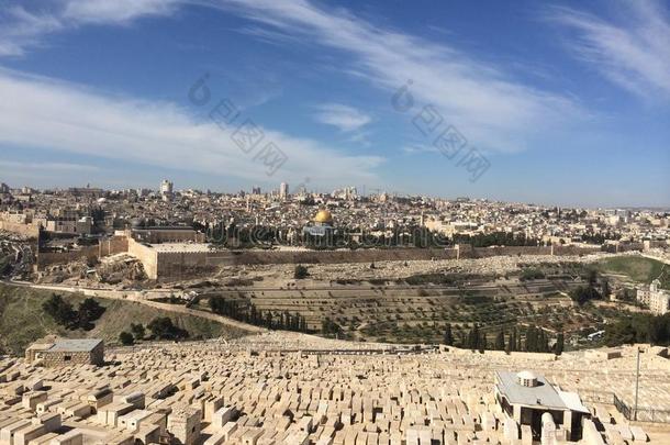 城市以色列耶路撒冷耶稣风景