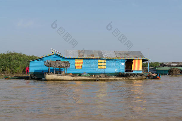 亚洲亚洲的银行船柬埔寨