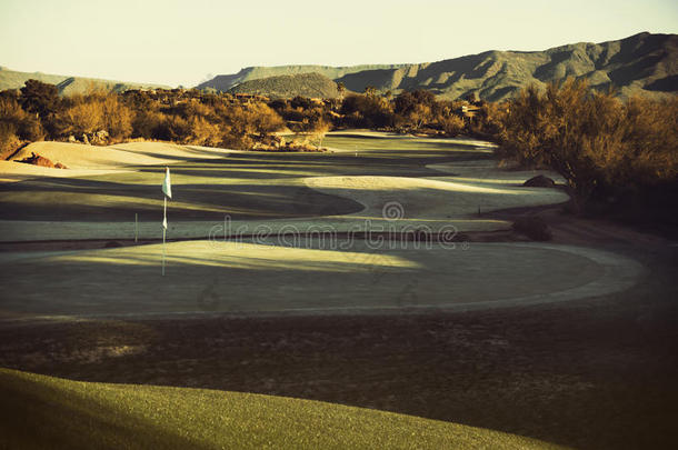 亚利桑那州沙漠高档高尔夫球场