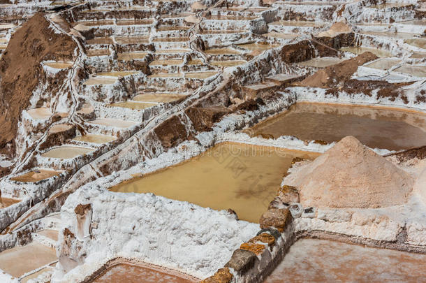 马拉斯盐矿秘鲁安第斯库斯科秘鲁