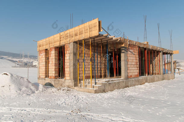 冬季新房建设