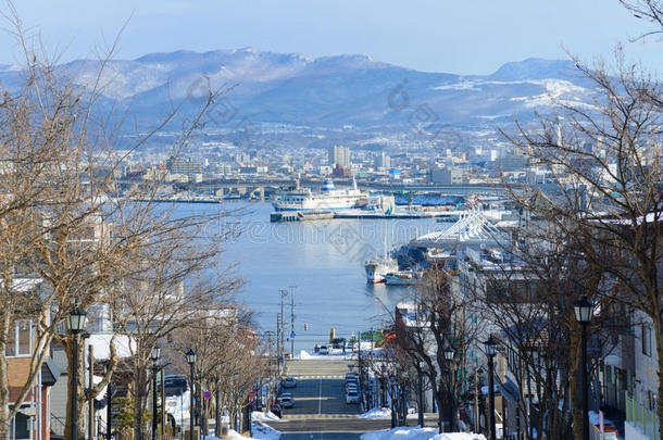 哈奇曼扎卡和北海道哈科达特市的哈科达特港