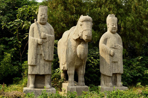 古代石像-<strong>宋代</strong>墓葬，巩义，洛阳，中国