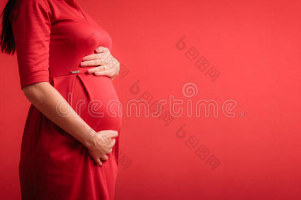 孕妇腹部特写