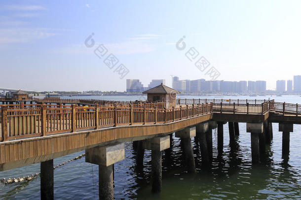 厦门海湾木板路桥瓷器
