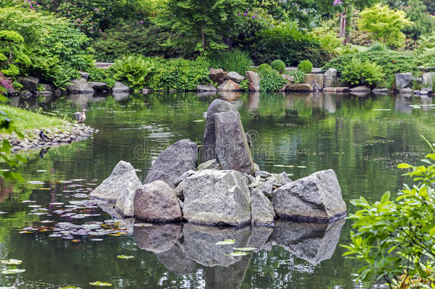 日本花园的碎片